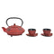 Theepot Spel DKD Home Decor Rood Zwart (800 ml)