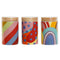 Tin DKD Home Decor Multicolour Natuurlijk Bamboe Dolomite 1 L 10 x 10 x 16 cm (3 Stuks)