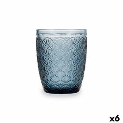 Glas Bidasoa Blue Moon Blauw Glas 240 ml (6 Stuks)