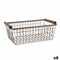 Veelzijdige mand Bidasoa Tiara Staal Koper 32 x 26 x 8 cm (6 Stuks)