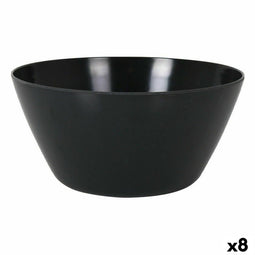Saladekom La Mediterránea Melamine Antraciet (8 Stuks)