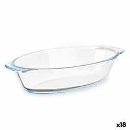 Serveerschaal Vivalto T7-07 Transparant Borosilicaatglas 700 ml 23,6 x 5,3 x 13 cm Met handvatten...