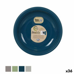 Eetbord Dem Inside Plastic Ø 25 x 25 x 2 cm (36 Stuks)