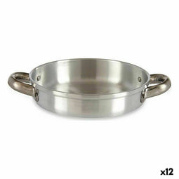 Pan Zilverkleurig Aluminium 19 x 4,5 x 25,5 cm (12 Stuks)