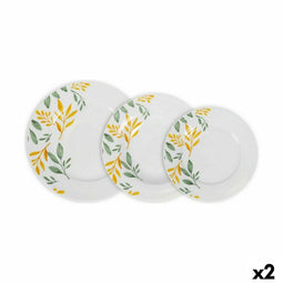 Serviesset La Mediterránea Bolonia Rond 12 Onderdelen (2 Stuks)