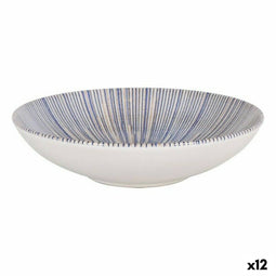 Diep bord La Mediterránea Irys Porselein (12 Stuks) (ø 21 x 5,3 cm)