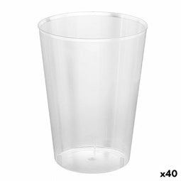 Set van herbruikbare glazen Algon Transparant Cider 40 Stuks 500 ml (10 Onderdelen)
