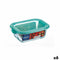 Rechthoekige lunchbox met deksel Luminarc Keep'n Lagon 18,5 x 13 x 6,6 cm Turkoois 1,22 L Glas (6...