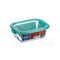 Rechthoekige lunchbox met deksel Luminarc Keep'n Lagon 18,5 x 13 x 6,6 cm Turkoois 1,22 L Glas (6...