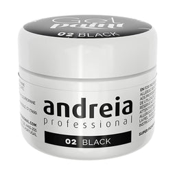 Gellak Andreia Gel Paint 4 ml Zwart Nº 02