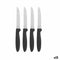 Messen Set Zwart Zilverkleurig Roestvrij staal Plastic 19,5 cm (12 Stuks)