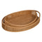 Dienblad Natuurlijk Bamboe 56 x 37 x 9,5 cm (2 Stuks)