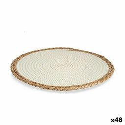 Placemat Natuurlijk Wit 35 x 1 x 35 cm (48 Stuks)