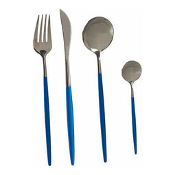Bestekset Kinvara BST-CT022 Blauw Zilverkleurig Roestvrij staal 16 x 5 x 24,5 cm