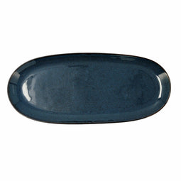Serveerschaal Bidasoa Ikonic Keramisch Blauw (36 x 16 cm) (Pack 2x)
