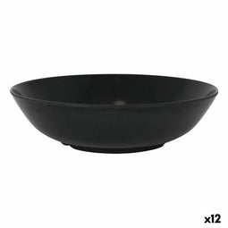 Saladekom La Mediterránea Melamine Antraciet 25 x 6,5 cm (12 Stuks)