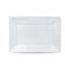 Set van herbruikbare borden Algon Wit Plastic Rechthoekig 33 x 23 x 2 cm (12 Stuks)