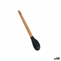 Lepel Zwart Siliconen beukenhout 6 x 1,8 x 30,5 cm (48 Stuks)