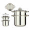 Stoomoven met braadpan Glas 6 L (2 Stuks)