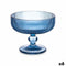 Glas voor ijs en milkshakes Strepen Blauw Kristal 310 ml (6 Stuks)
