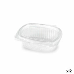Voedselopslagcontainer Algon Herbruikbaar 250 ml Transparant Ovalen 14 x 11 x 4,5 cm (12 Stuks)