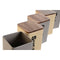 Tin Home ESPRIT Beige Grijs Donkerbruin Metaal Bamboe 10 x 10 x 14,5 cm (6 Stuks)