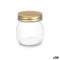Blik Transparant Gouden Metaal Glas 300 ml 7,5 x 9 x 7,5 cm (36 Stuks)