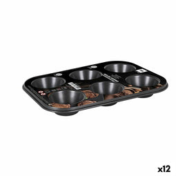 Bakvorm La Mediterránea 6 vakken 27 x 18 x 3 cm (12 Stuks)