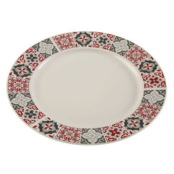 Eetbord Versa Kastanjebruin Multicolour Porselein