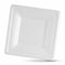Bordenset Algon Wegwerp Wit Suikerriet Vierkant 26 cm (24 Stuks)