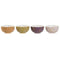 Kom DKD Home Decor Groen Roze Mosterd Lila Dolomite Shabby Chic 600 ml 14 x 14 x 7 cm (4 Stuks)