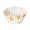 Bakplaat voor Muffins Algon Gele bloem Wegwerp (24 Stuks)