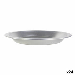 Ovenschaal Zilverkleurig 25 x 2,5 cm (24 Stuks)