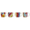 Set van koffiekopjes DKD Home Decor Multicolour Koraal Bamboe Dolomite 180 ml
