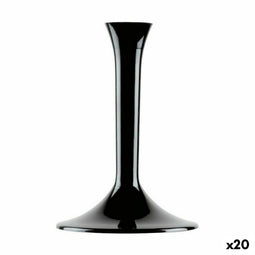 Glazen Voet Goldplast Zwart Set 20 Onderdelen (20 Stuks)