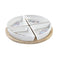 Set voor voorgerechtjes DKD Home Decor Blauw Natuurlijk Bamboe Keramiek Mediterrane 21,5 x 21,5 x...