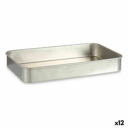 Braadslede Zilverkleurig Aluminium 28,5 x 6,5 x 46 cm (12 Stuks)