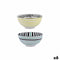 Kom Bidasoa Zigzag Multicolour Keramisch 15 x 15 x 7,3 cm (6 Stuks)