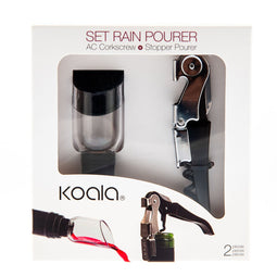 Set van Wijn Accessoires Koala Rain 2 Onderdelen Metaal