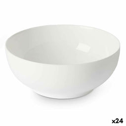 Kom Wit Opaal glas 18 x 7 x 18 cm (24 Stuks)