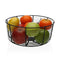 Fruitschaal Versa Zwart Metaal Keramisch Staal 26 x 11 x 26 cm