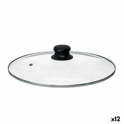 Pannedeksel 28 cm Kristal Zilverkleurig (12 Stuks)