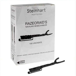 Scheermessen Steinhart Razeoraid's Wegwerp Zwart 100 Stuks (100 uds)