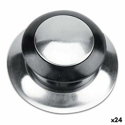 Deurknop Roestvrij staal 2 Onderdelen 5,5 cm (24 Stuks)