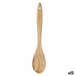 Lepel Natuurlijk Hout 7 x 35 x 2 cm (12 Stuks)