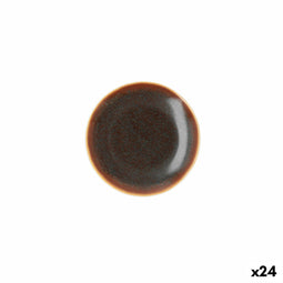 Eetbord Ariane Decor Bruin Keramisch Ø 15 cm (24 Stuks)
