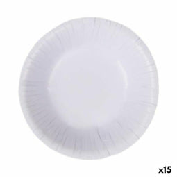 Bordenset Algon Wegwerp Wit Karton 450 ml (15 Stuks)