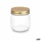 Blik Transparant Gouden Metaal Glas 180 ml 6 x 8 x 6 cm (54 Stuks)