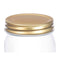 Blik Transparant Gouden Metaal Glas 180 ml 6 x 8 x 6 cm (54 Stuks)