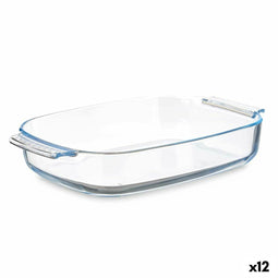 Serveerschaal Vivalto T3-27 Transparant Borosilicaatglas 2,7 L 34,4 x 6,1 x 22,3 cm Met handvatte...